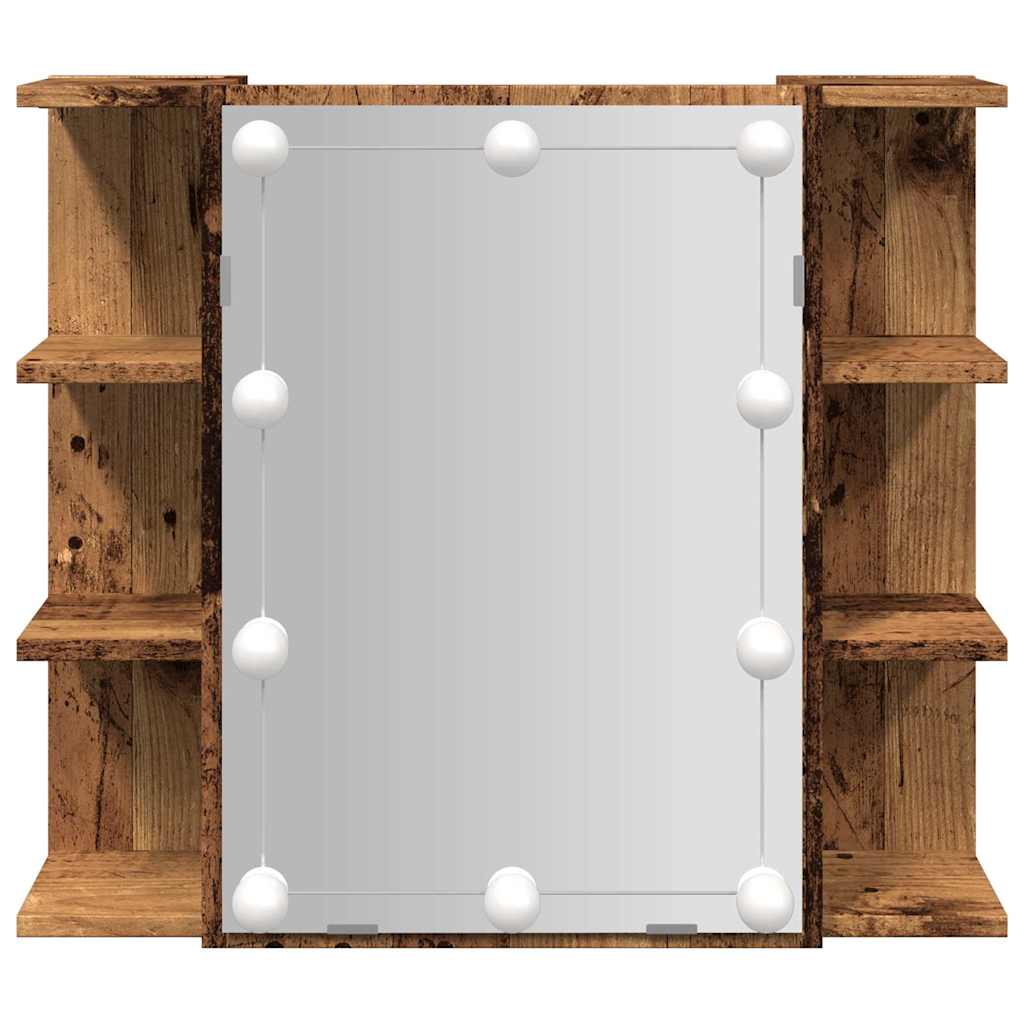 veidrodinė spintelė su LED Old Wood 70x16,5x60 cm