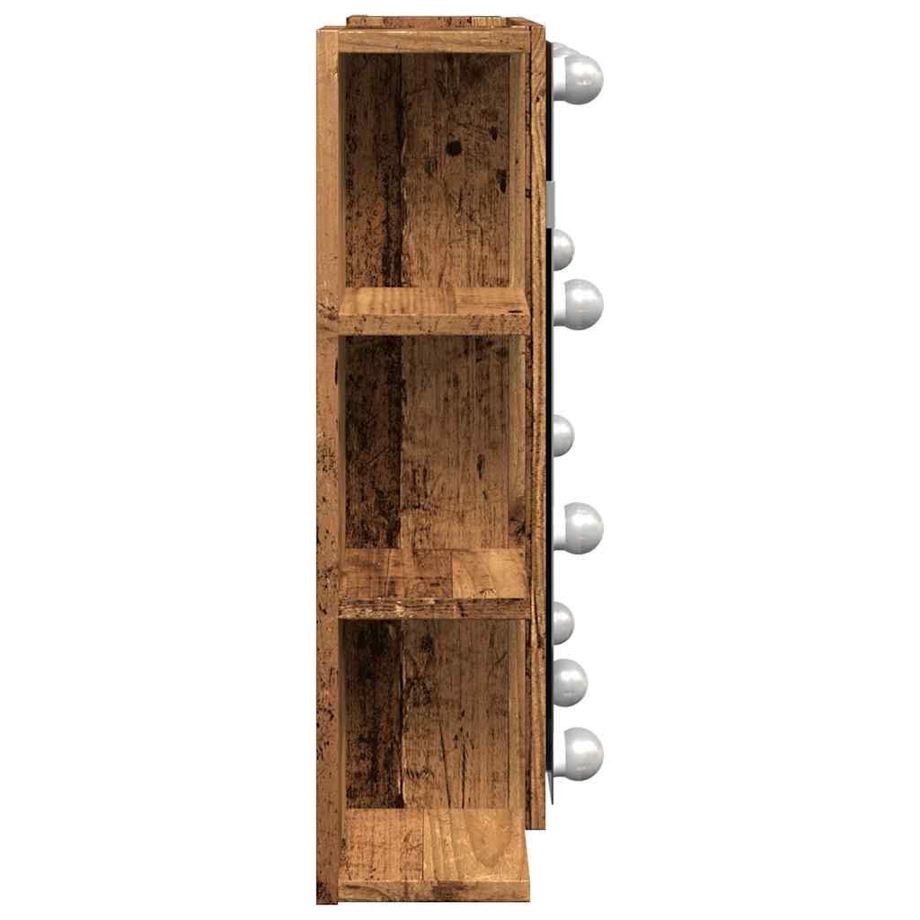veidrodinė spintelė su LED Old Wood 70x16,5x60 cm