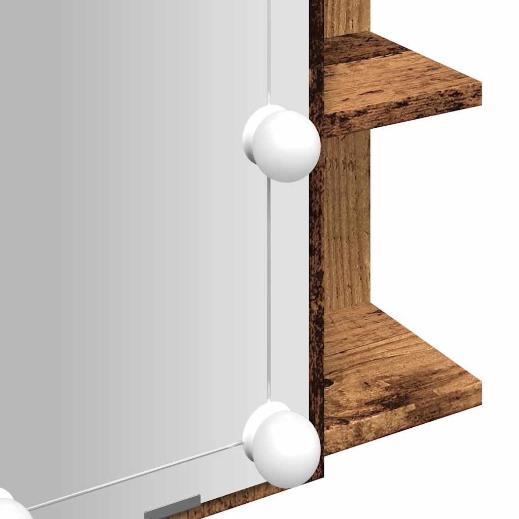 veidrodinė spintelė su LED Old Wood 70x16,5x60 cm
