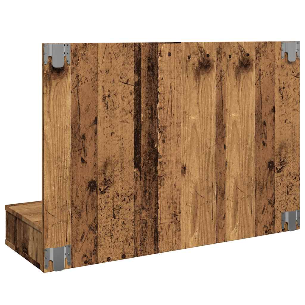 veidrodinė spintelė su LED Old Wood 90x31,5x62 cm