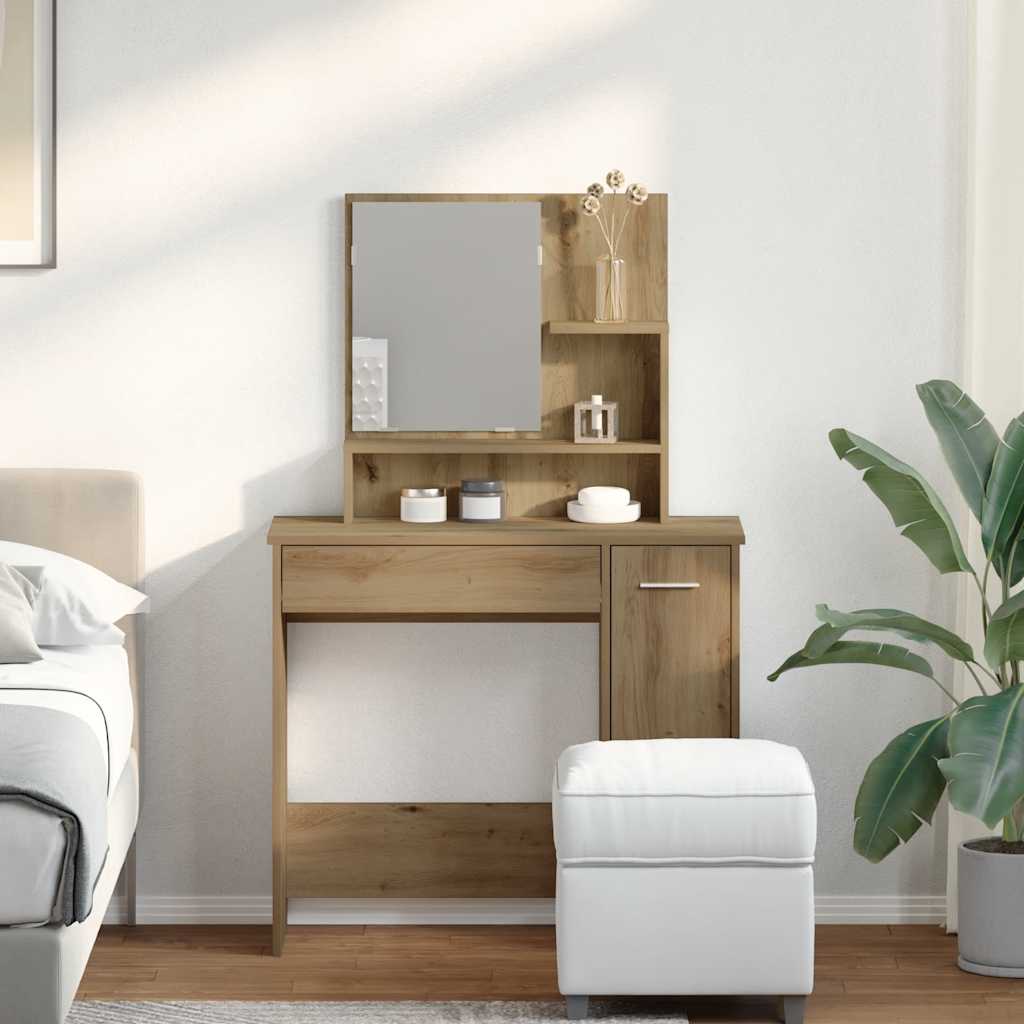 Dressing table with mirror Artisan oak