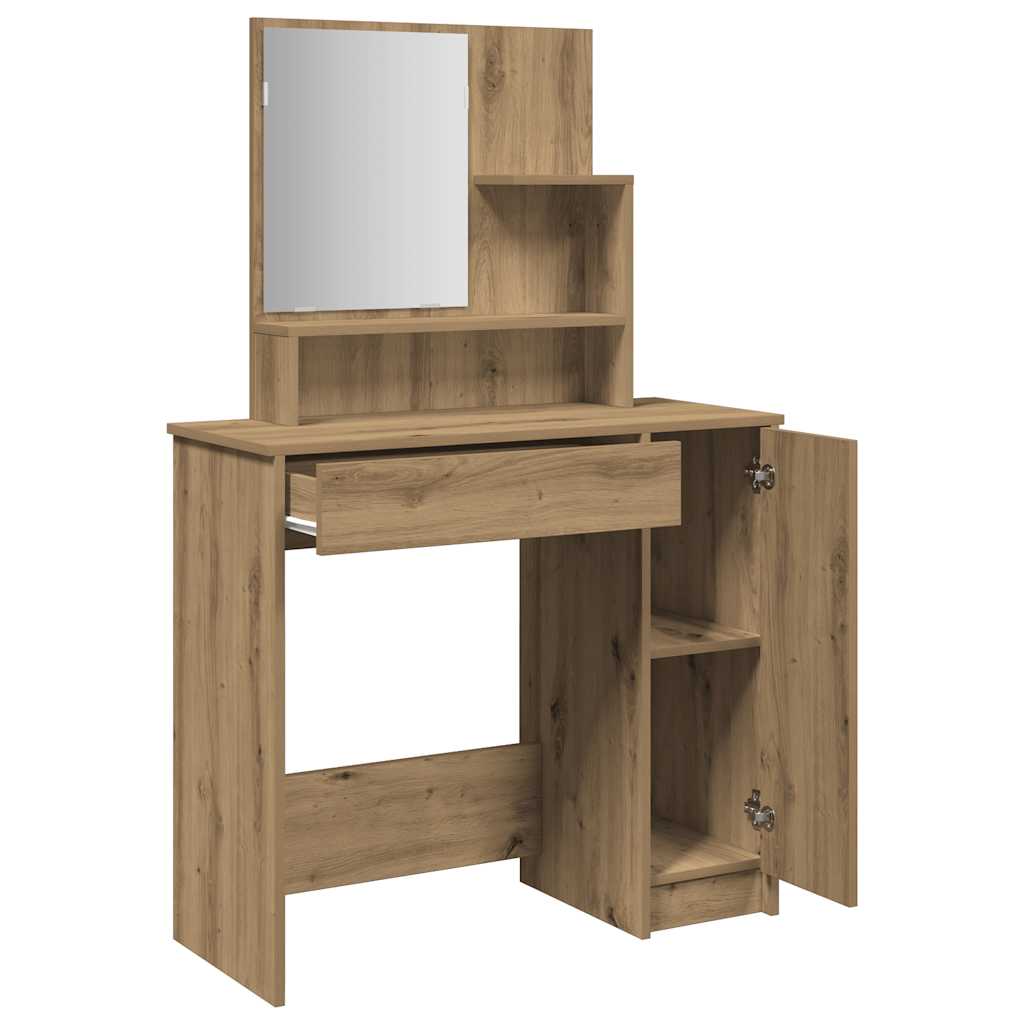 Dressing table with mirror Artisan oak