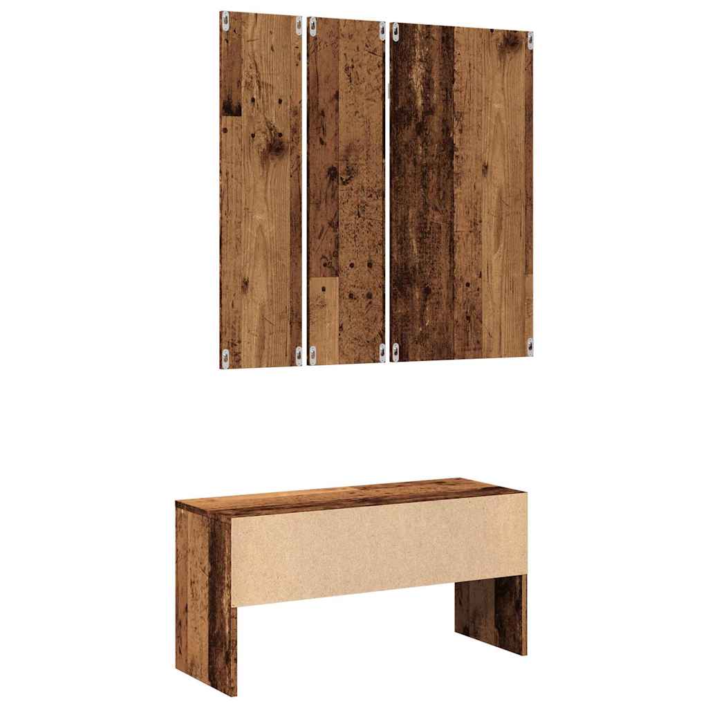 prieškambario baldų komplektas Old Wood Engineered Wood