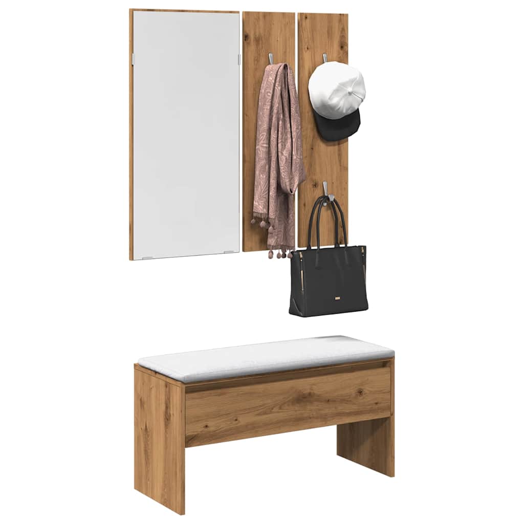 prieškambario baldų komplektas Artisan Oak Engineered Wood