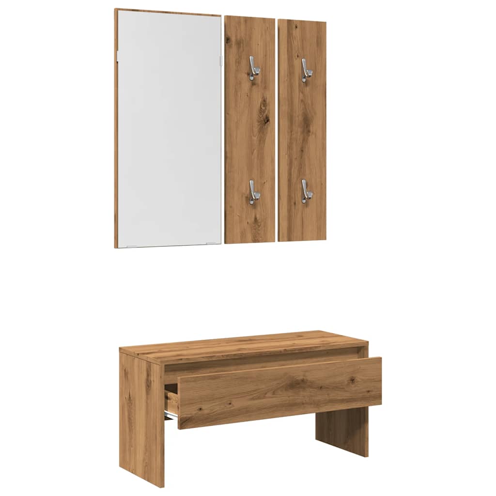 prieškambario baldų komplektas Artisan Oak Engineered Wood
