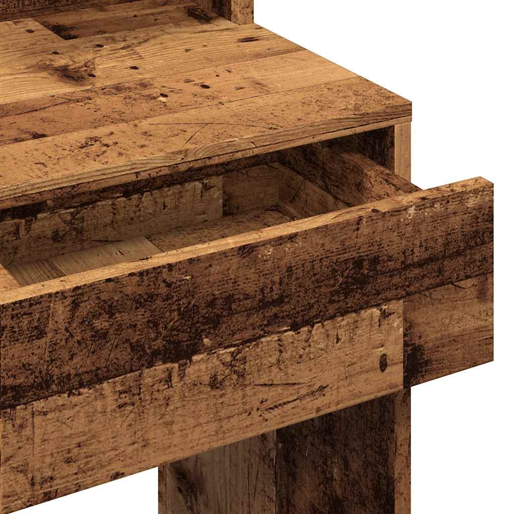 tualetinis staliukas su LED Old Wood 74,5x40x141 cm