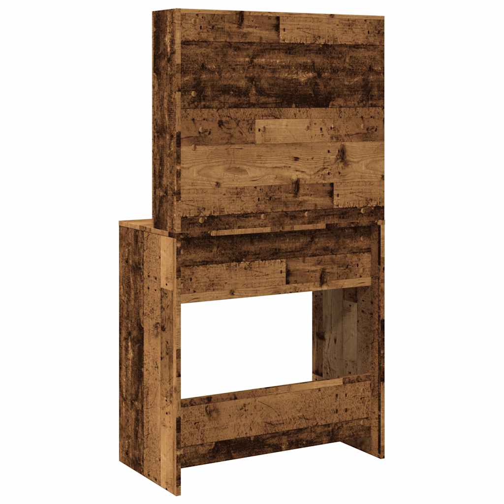 Tualetes galdiņš ar LED Old Wood 74,5x40x141 cm