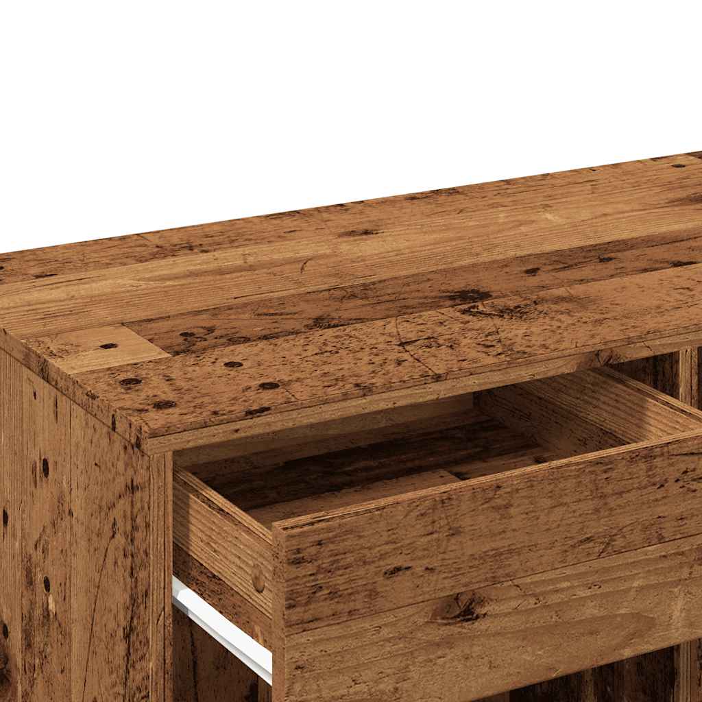 Kosmētikas galdiņš Old Wood 80x40x75 cm inženierijas koks