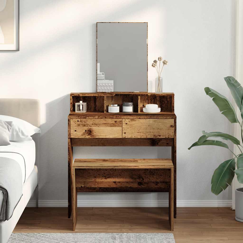 taburetė Old Wood 70x35x45 cm Engineered Wood