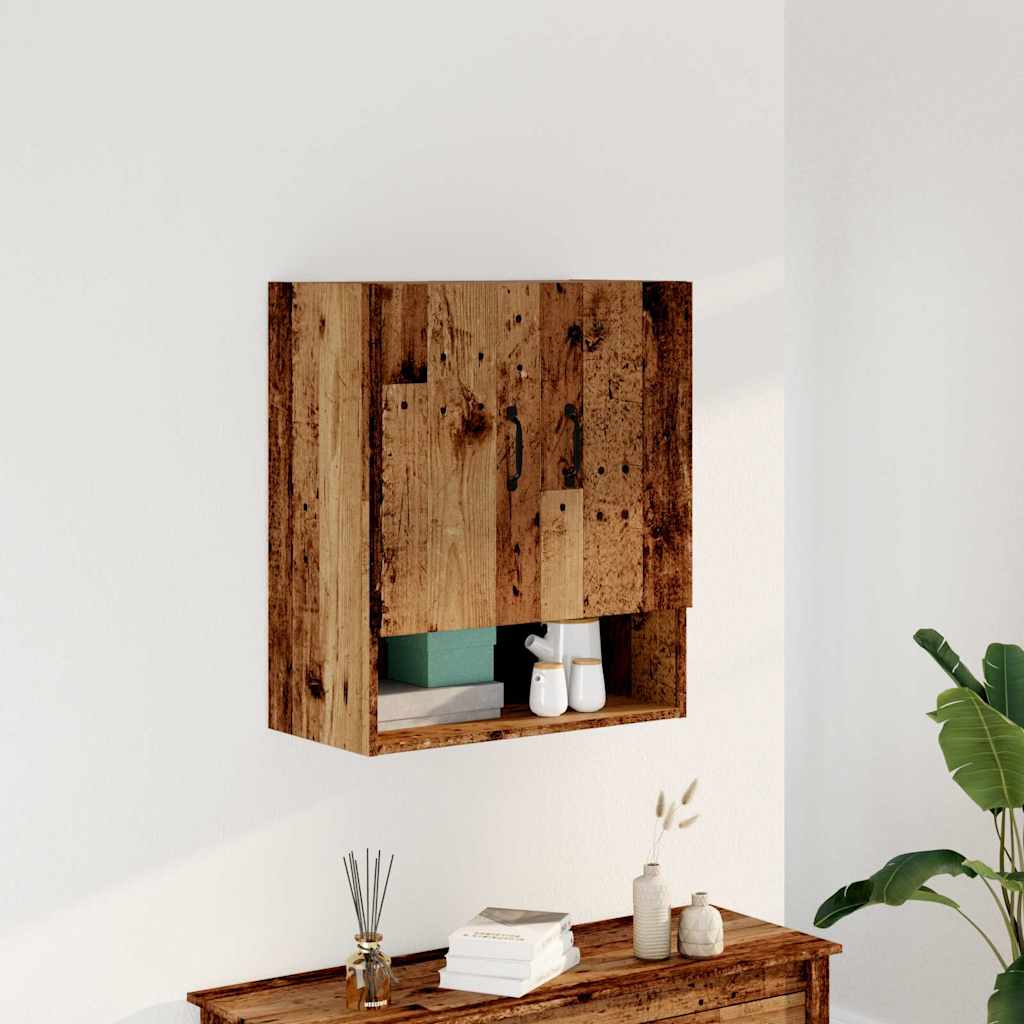 Sienas skapis Old Wood 60x31x70 cm Inženierijas koksne