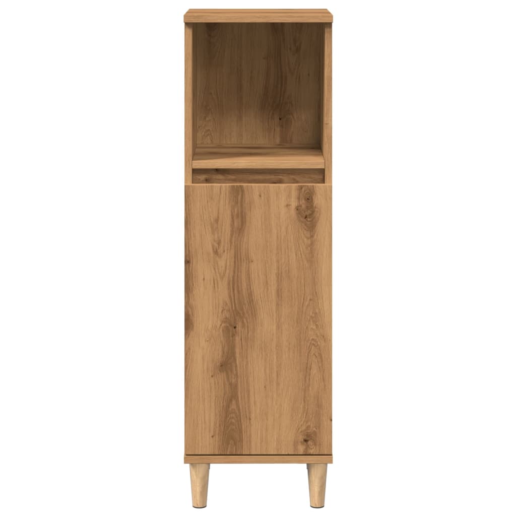 Bathroom cabinet, artisan oak, 30x30x100cm, wood