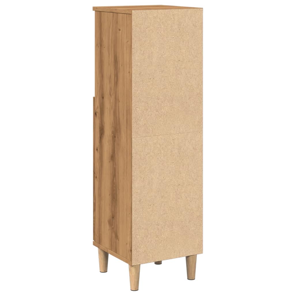 Bathroom cabinet, artisan oak, 30x30x100cm, wood