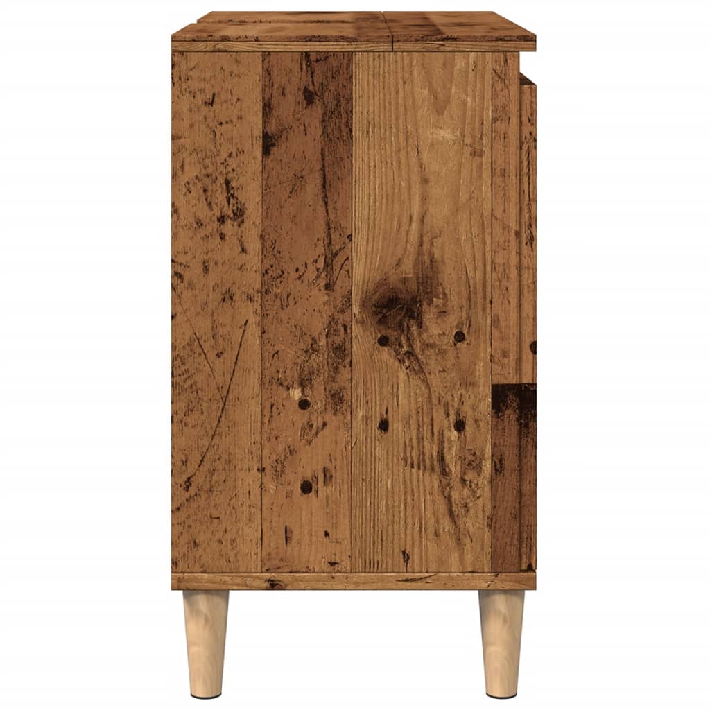 Wooden sink cabinet, 58x33x60cm, treated wood