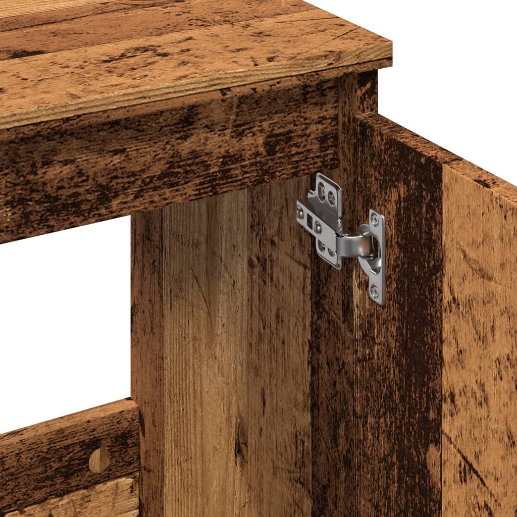Wooden sink cabinet, 58x33x60cm, treated wood