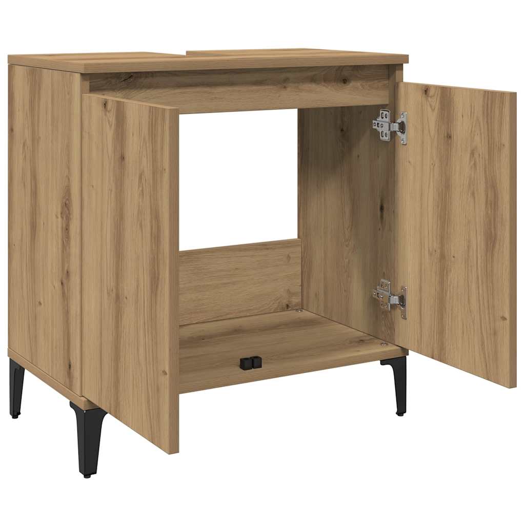 Vanity unit, artisan, 58x33x60cm, treated wood