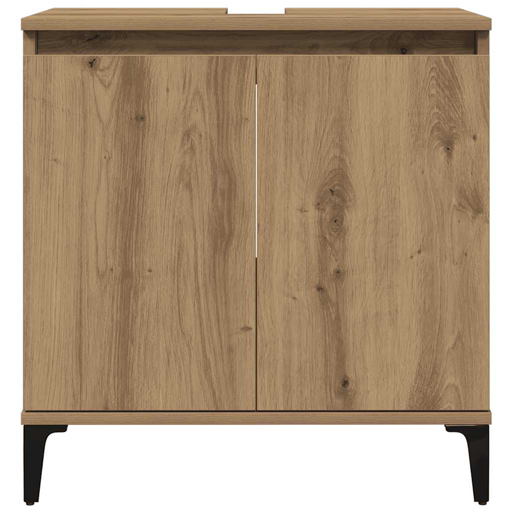 Vanity unit, artisan, 58x33x60cm, treated wood