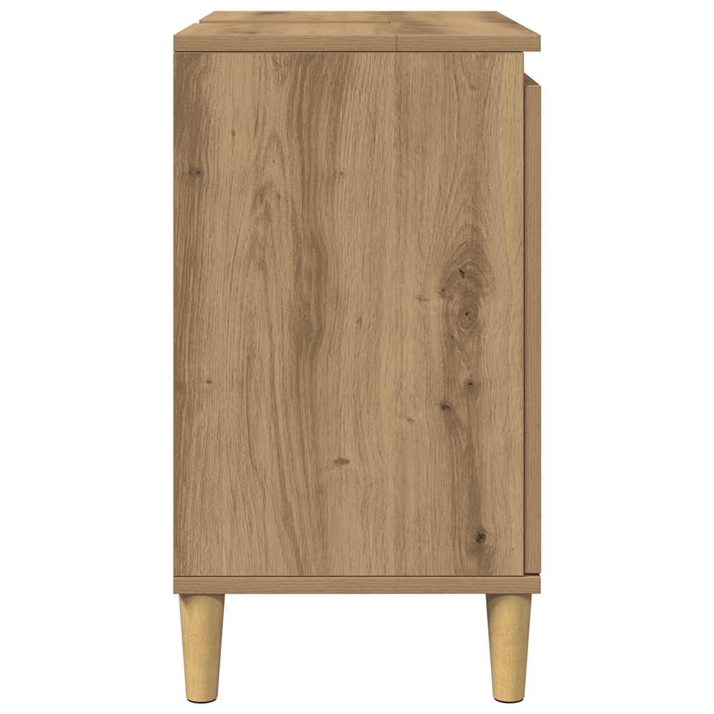 Vanity unit, artisan, 58x33x60cm, treated wood