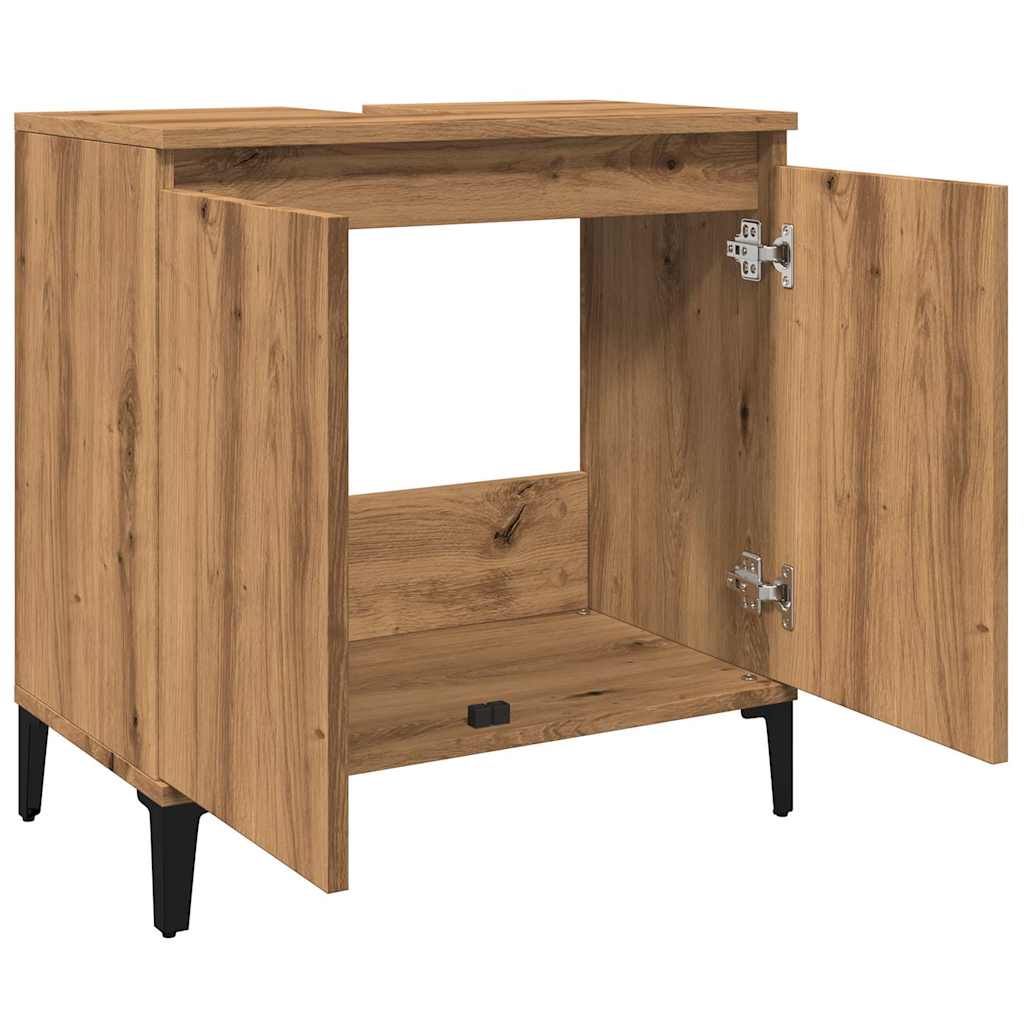 Vanity unit, artisan, 58x33x60cm, treated wood