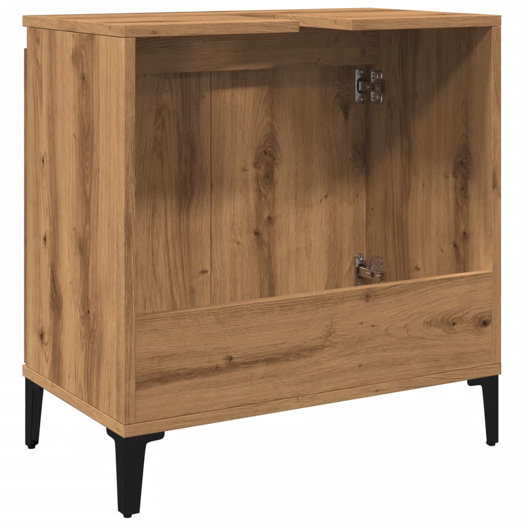 Vanity unit, artisan, 58x33x60cm, treated wood