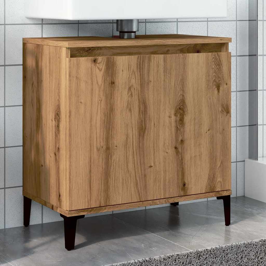 Vanity unit, artisan, 58x33x60cm, treated wood
