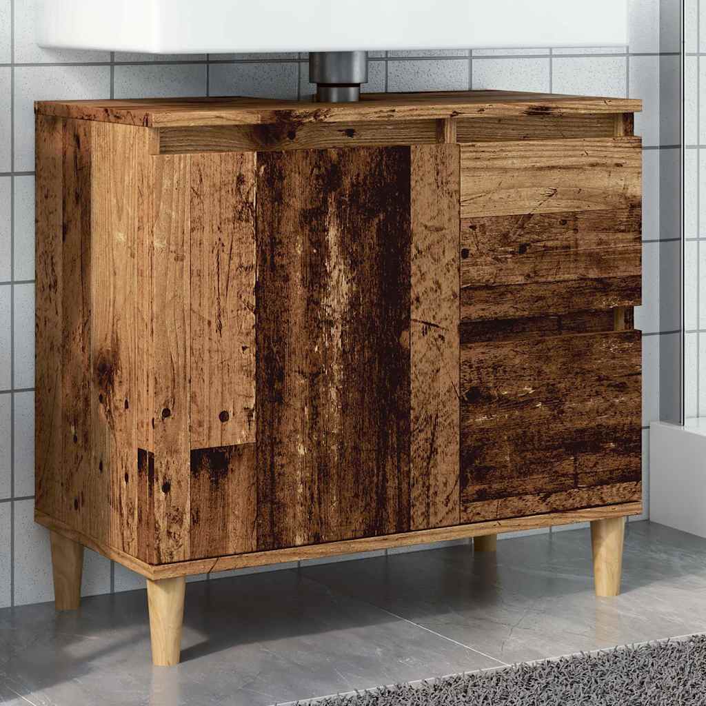 Izlietnes skapītis, koka, 65x33x60cm, apstrādāts koks