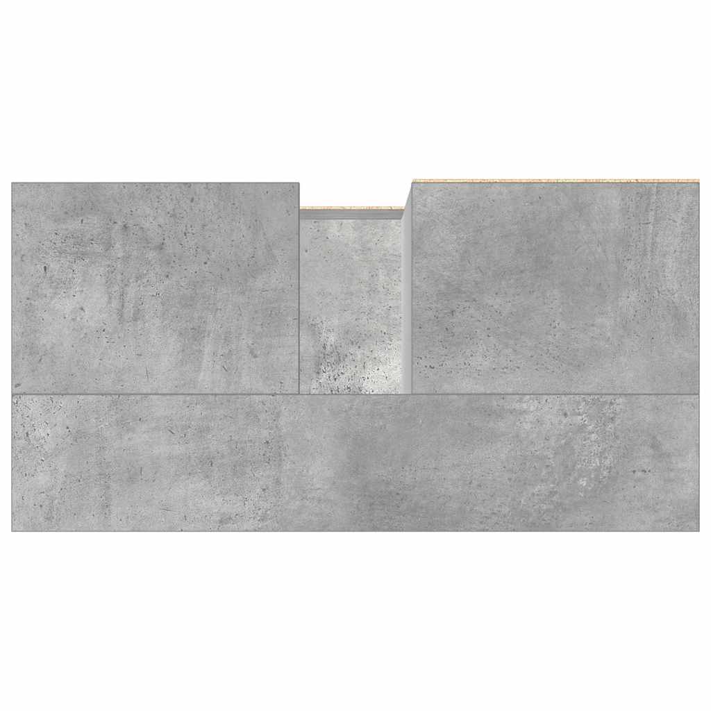 Spintelė praustuvui, betono pilka, 65x33x60cm, apdirbta mediena