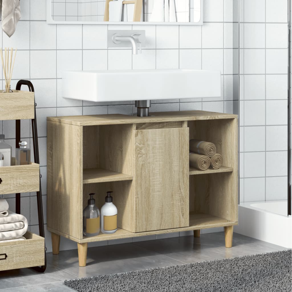 Bathroom cabinet, sonoma oak, 80x33x60cm, wood