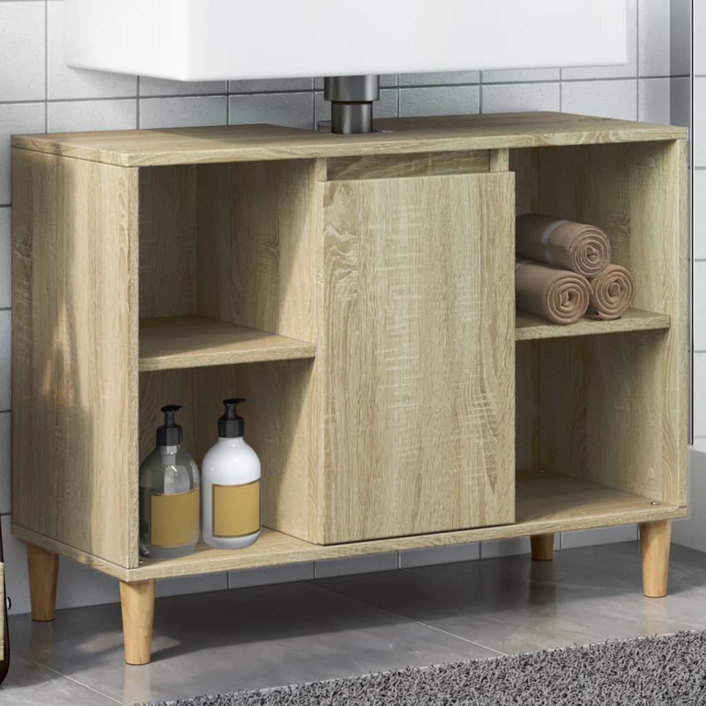 Bathroom cabinet, sonoma oak, 80x33x60cm, wood
