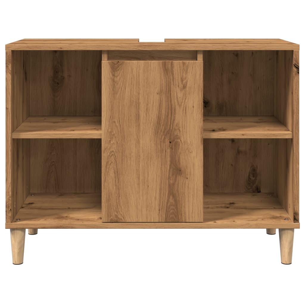 Bathroom cabinet, artisan oak, 80x33x60cm, wood