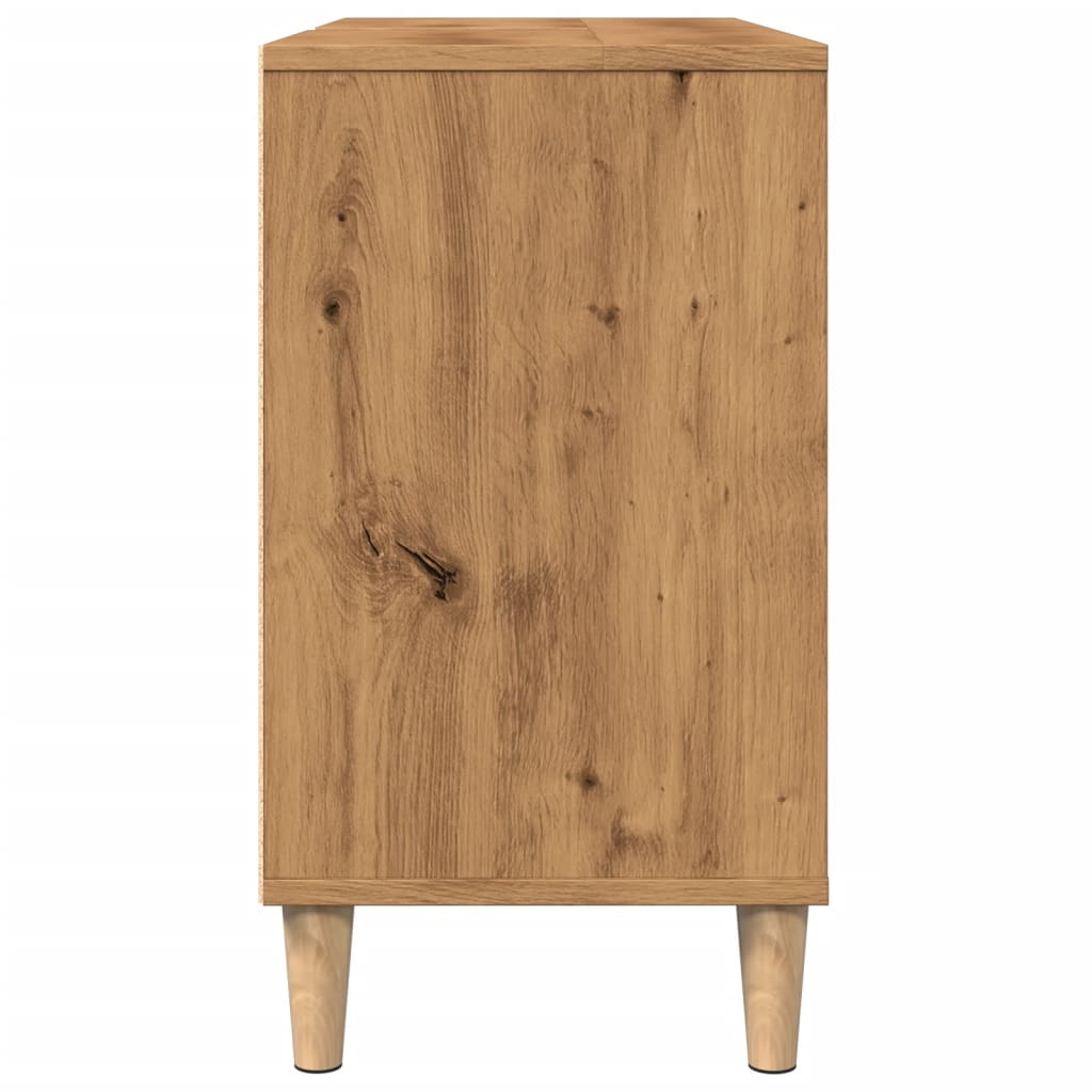 Bathroom cabinet, artisan oak, 80x33x60cm, wood