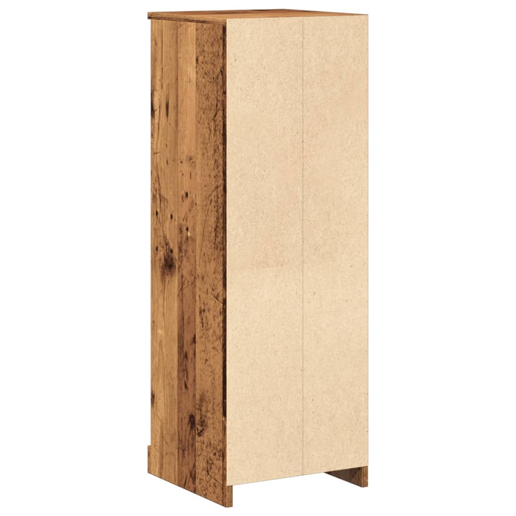 Chest of drawers, black, 36x35.5x103.5cm, engineered wood