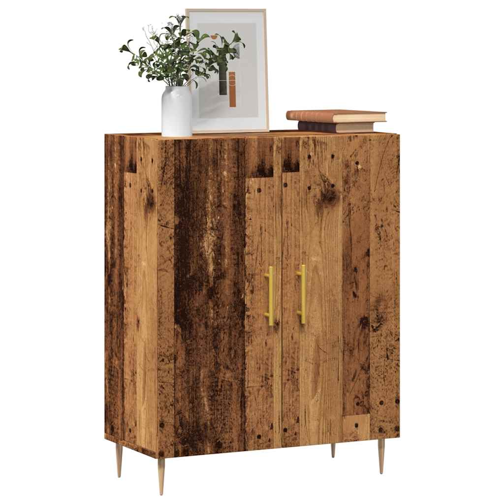Sideboard, black, 69.5x34x90cm, engineered wood