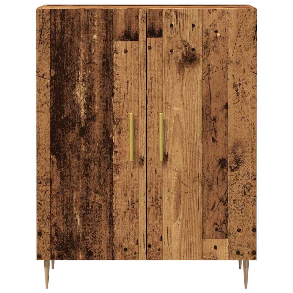 Sideboard, black, 69.5x34x90cm, engineered wood