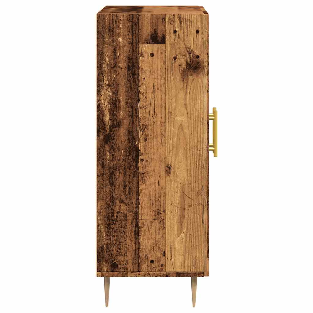 Sideboard, black, 69.5x34x90cm, engineered wood