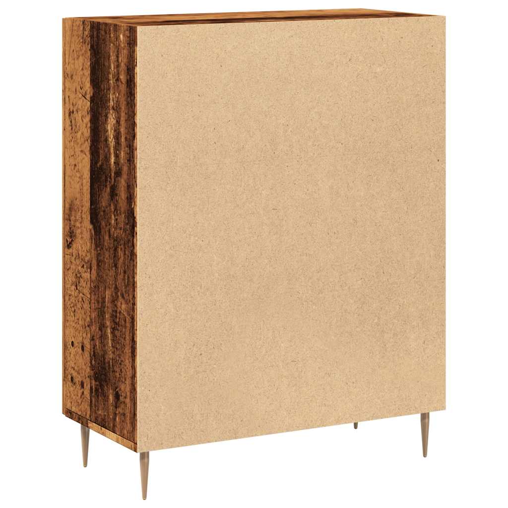 Sideboard, black, 69.5x34x90cm, engineered wood