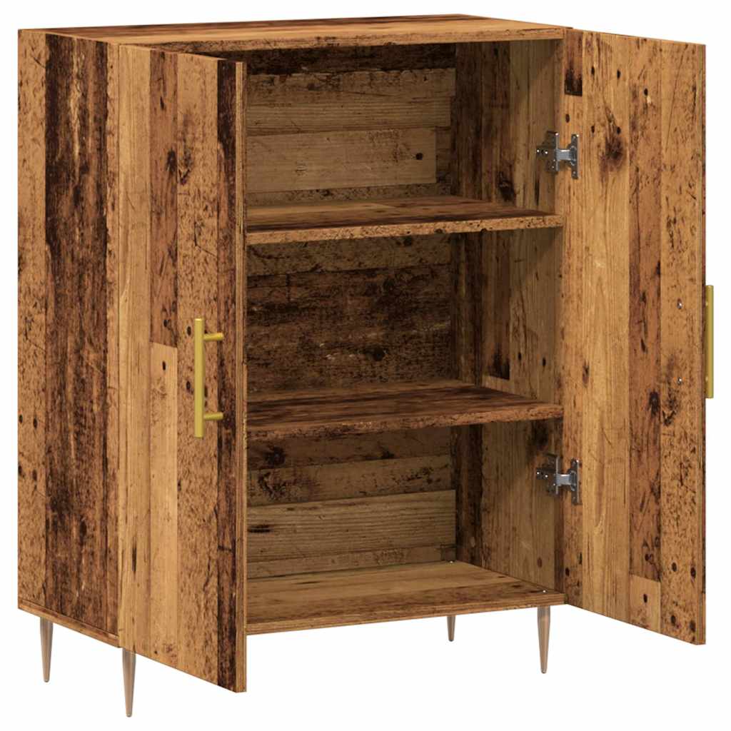 Sideboard, black, 69.5x34x90cm, engineered wood