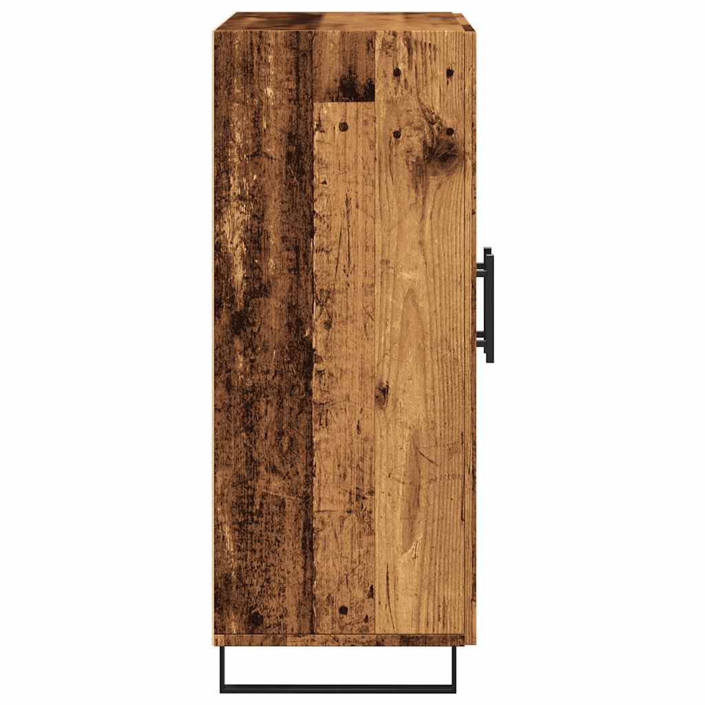 Sideboard, black, 69.5x34x90cm, engineered wood