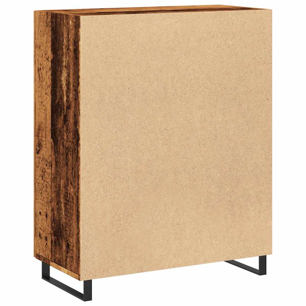 Sideboard, black, 69.5x34x90cm, engineered wood