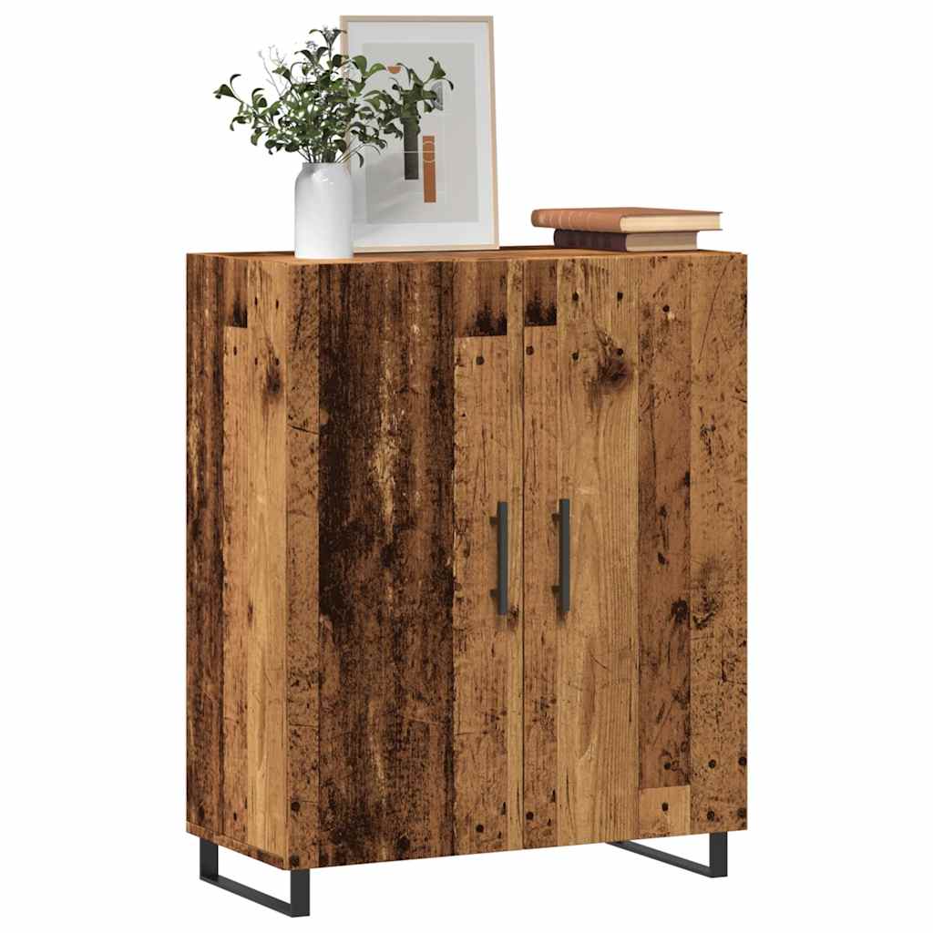 Sideboard, black, 69.5x34x90cm, engineered wood