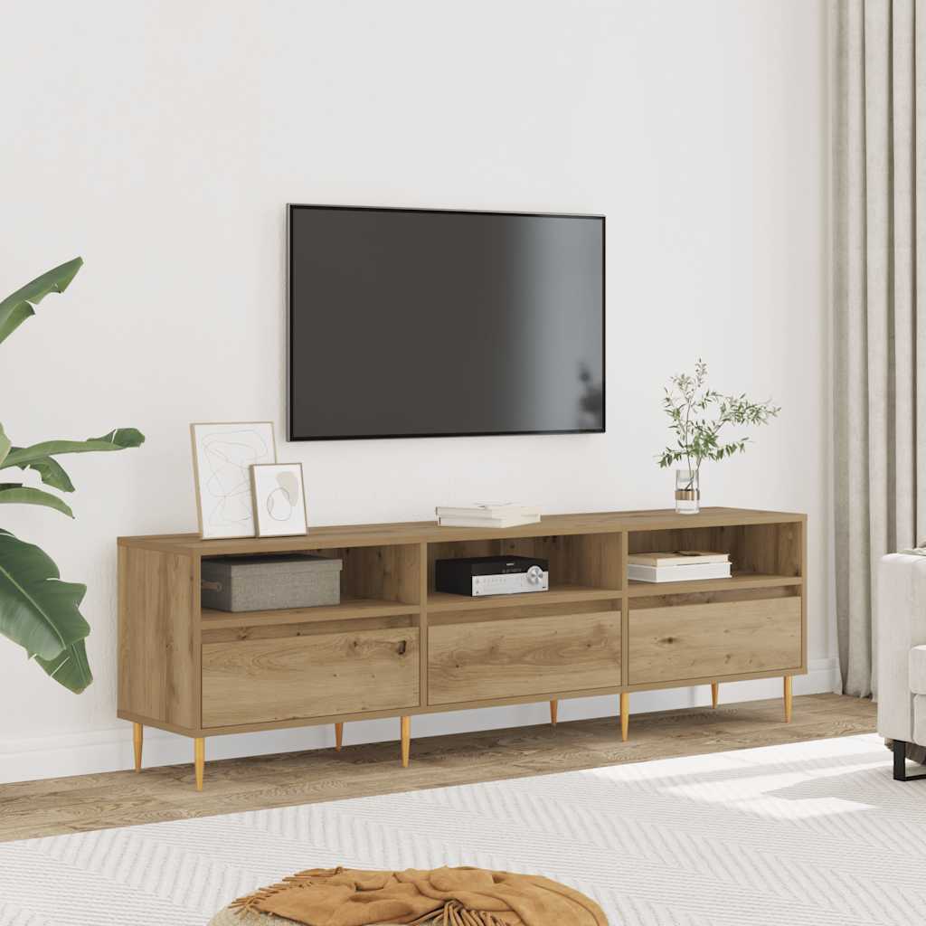 TV skapītis, ozols artisan, 150x30x44,5cm, koks