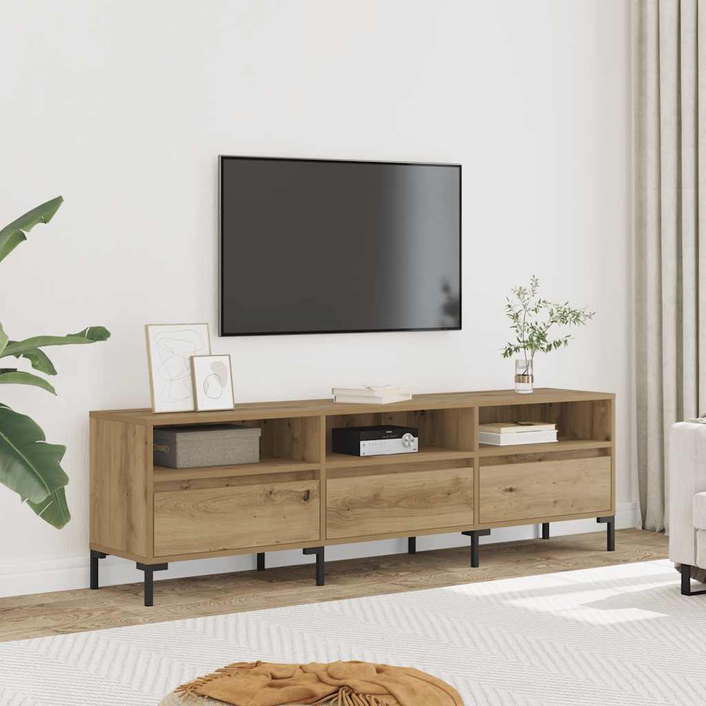 Televizoriaus spintelė, artisano ąžuolo, 150x30x44,5cm, mediena