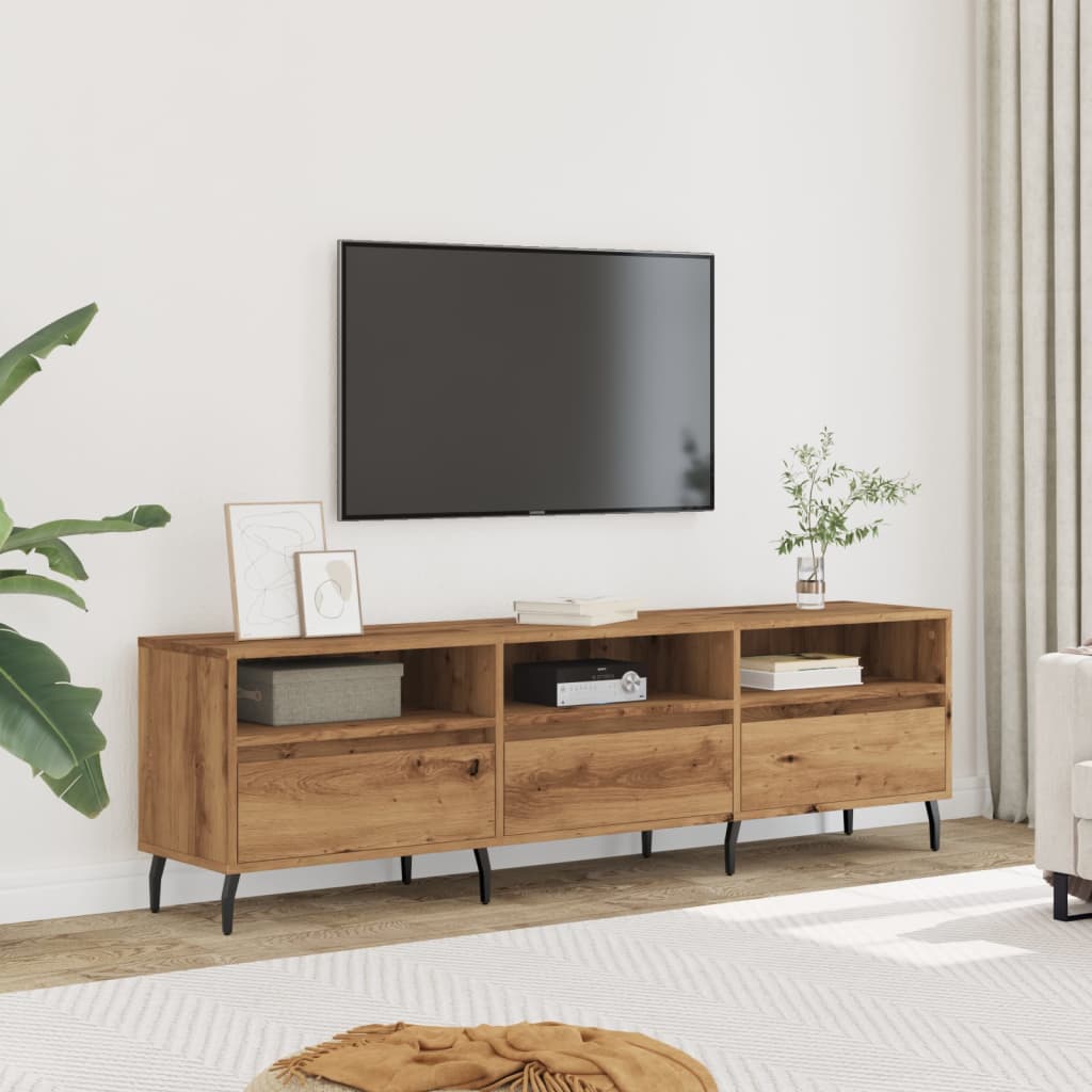 TV skapītis, ozols artisan, 150x30x44,5cm, koks