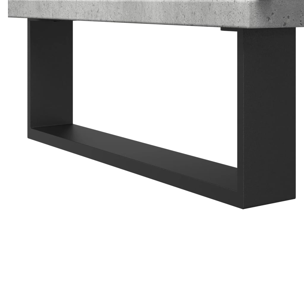 Bathroom cabinet, concrete grey, 30x30x190cm, wood