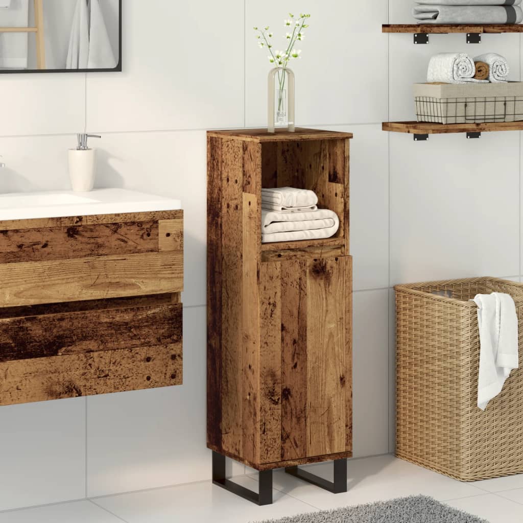 Bathroom cabinet, wooden, 30x30x100cm, wood
