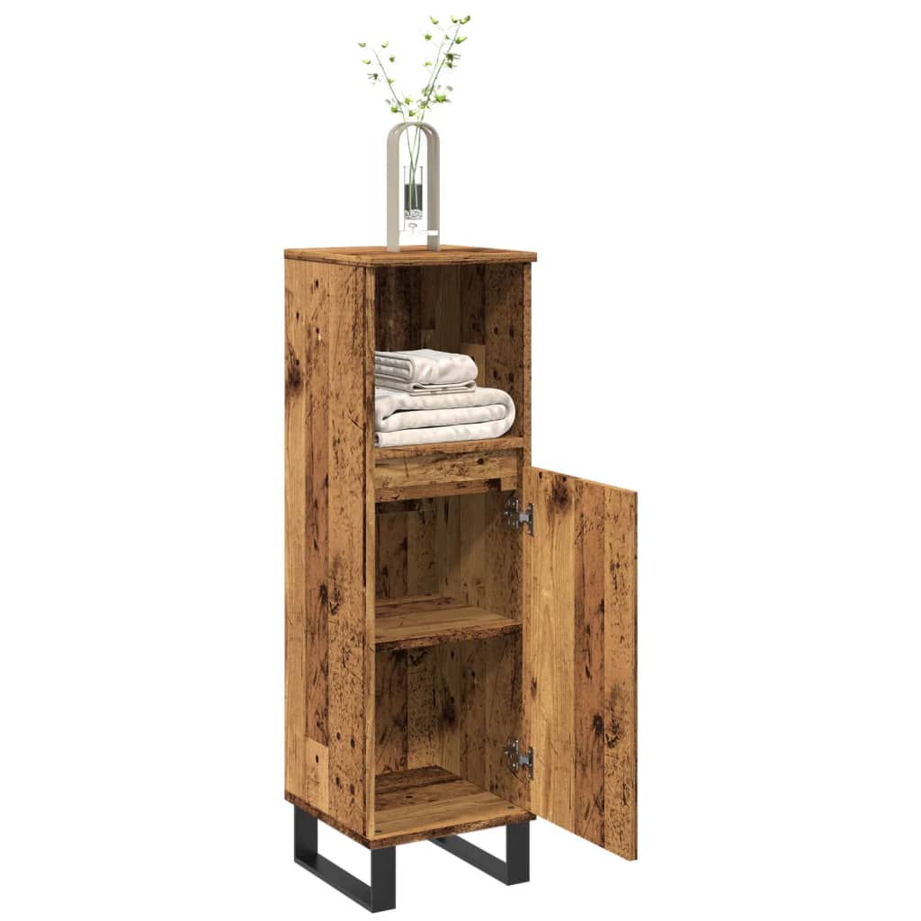 Bathroom cabinet, wooden, 30x30x100cm, wood