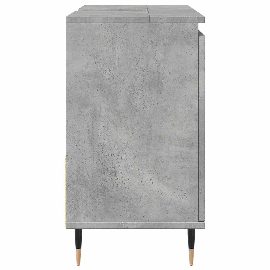 Bathroom cabinet, concrete grey, 65x33x60cm, wood