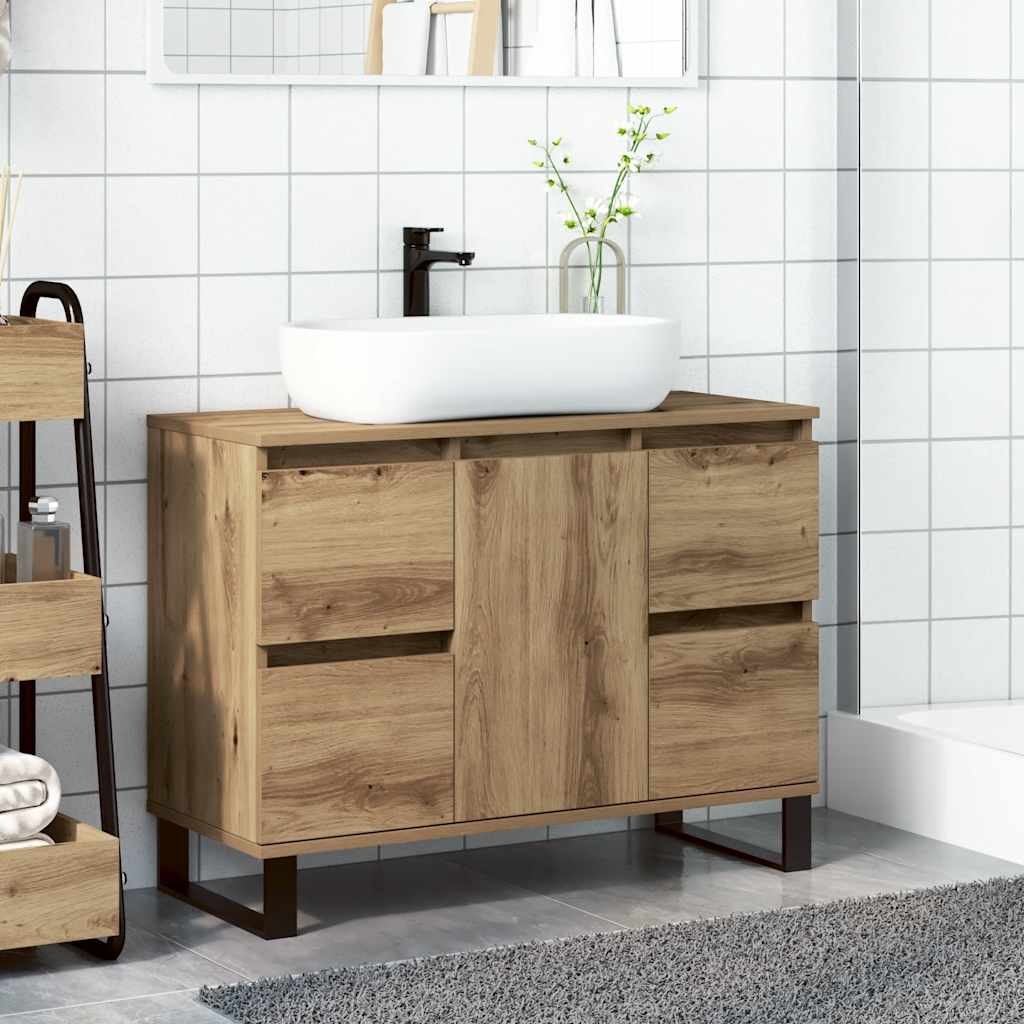Vannas istabas skapis, ozola koka, 80x33x60cm, koks
