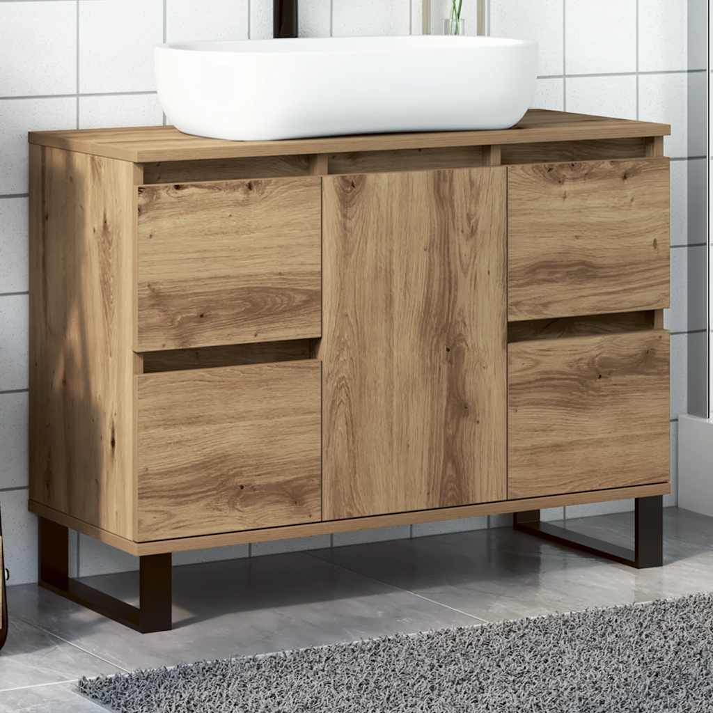 Vannas istabas skapis, ozola koka, 80x33x60cm, koks