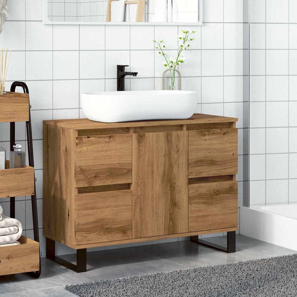 Vannas istabas skapis, ozola koka, 80x33x60cm, koks