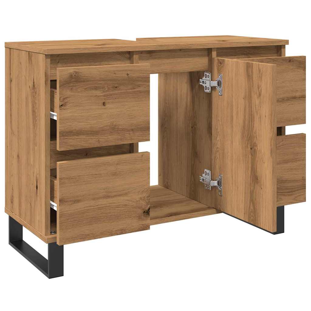 Vannas istabas skapis, ozola koka, 80x33x60cm, koks